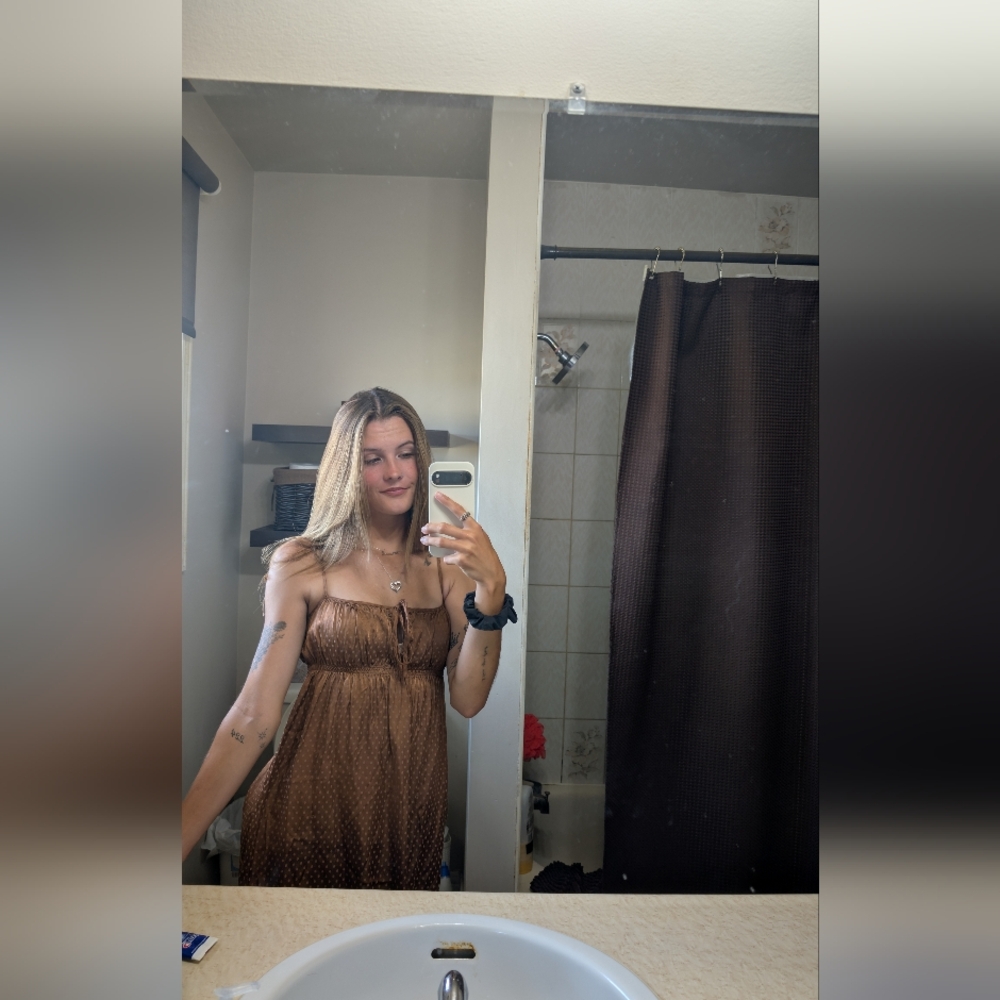 Wilfred Brown Mini Dress